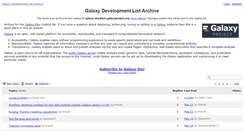 Desktop Screenshot of dev.list.galaxyproject.org
