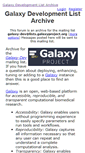 Mobile Screenshot of dev.list.galaxyproject.org