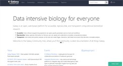 Desktop Screenshot of galaxyproject.org