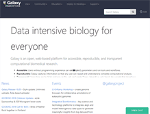 Tablet Screenshot of galaxyproject.org